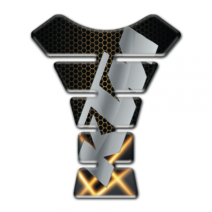 KTM Tank Guard Pads Orange Lights Base Gray Logo