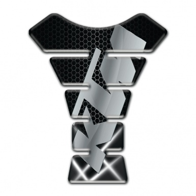 KTM Tank Pad Protector Crossed Lights Base and Gray logo 