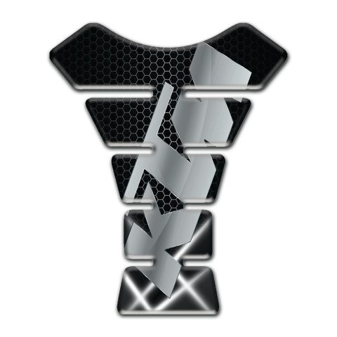 KTM Tank Pad Protector Crossed Lights Base and Gray logo 