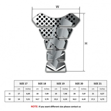 KTM Tank Pad Motorbike Perforated Edition with Gray Logo 