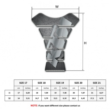 KTM Tank Pad Motorbike Scratched Plate Design Gray Logo 