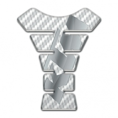 KTM Tank Pad Motorbike Model with White Carbon Design 