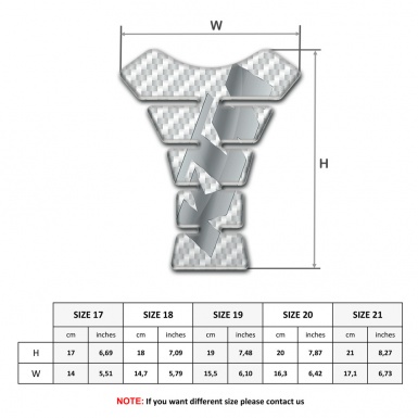 KTM Tank Pad Motorbike Model with White Carbon Design 