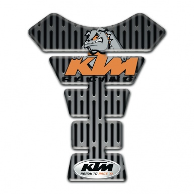 KTM Tank Fuse Gray Ornament Base and Dog Logo Style 