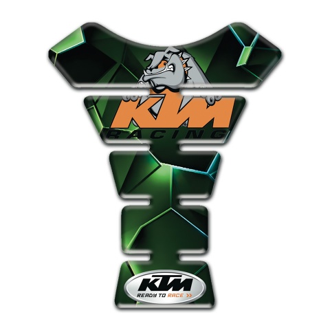 KTM Tank Fuse Green Diamond Effect with Dog Logo 