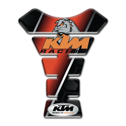 KTM Tank Pad Motorbike Black Red Decoration Dog Logo Edition 