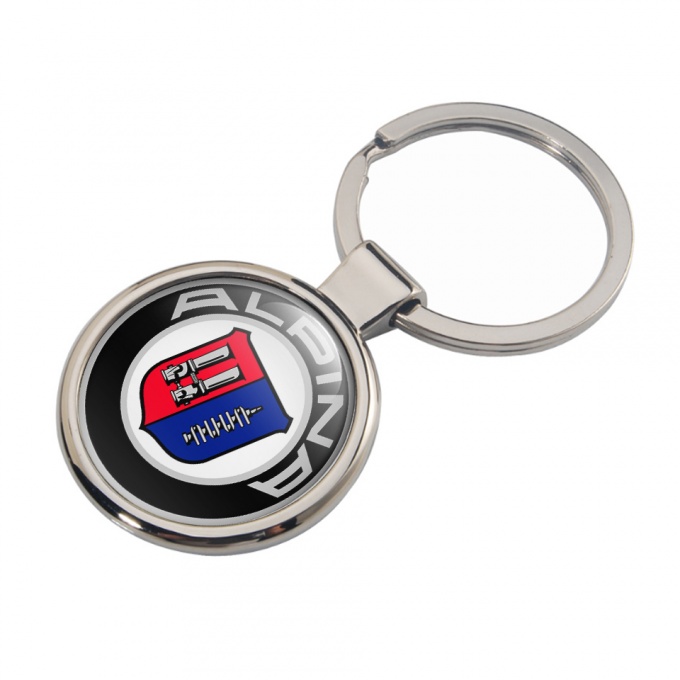 BMW Alpina Key Holder Metal Black White Color Logo