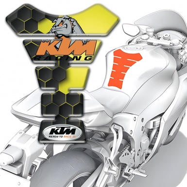 KTM Tank Pad Motorbike Stylish Design with Dog Logo Style