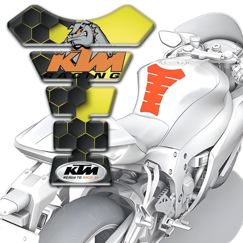 KTM Tank Pad Motorbike Stylish Design with Dog Logo Style