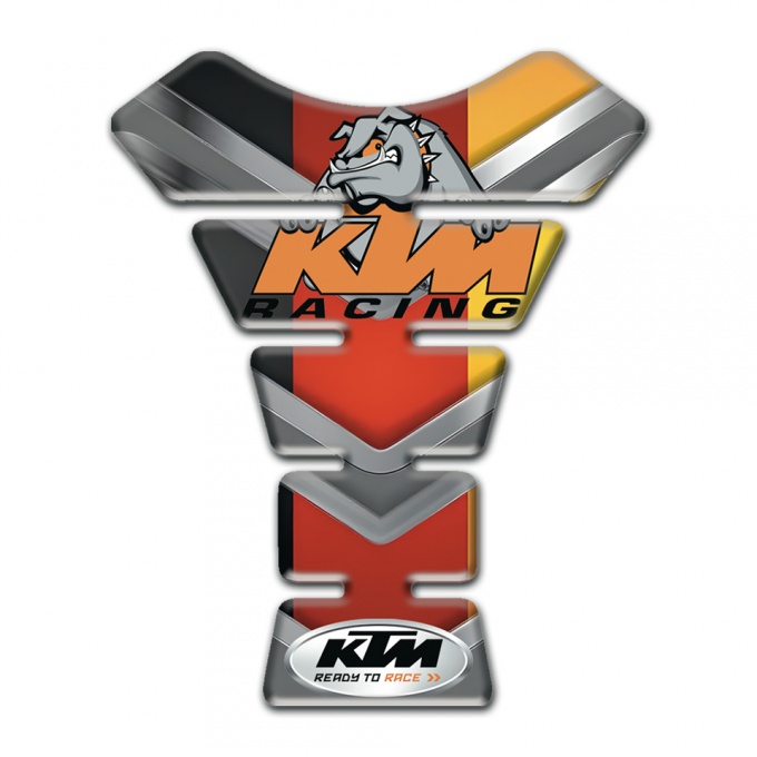 KTM Tank Guard Pads Multicolored Design with Dog Logo Edition 