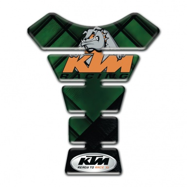 KTM Tank Fuse Dark Green Parts Design and Dog Logo Style 