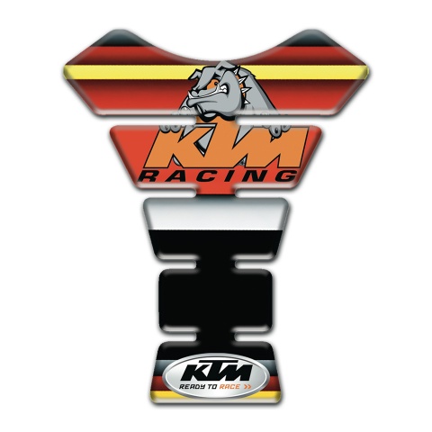 KTM Tank Guard Pads Colorful Base Animation Dog Logo 