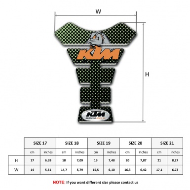 KTM Tank Fuse Design with Green Dots 