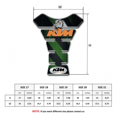 KTM Tank Protector Design with Black Green Colors 