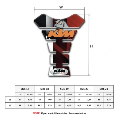 KTM Tank Pad Protector Design with Stylish Decoration 