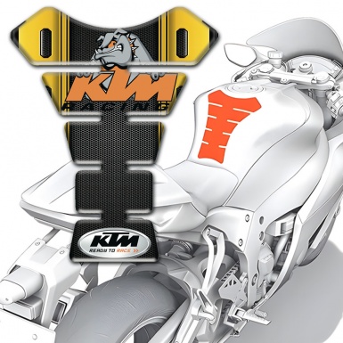 KTM Tank Pad Motorbike Dewsign with Yellow Black Decoration 