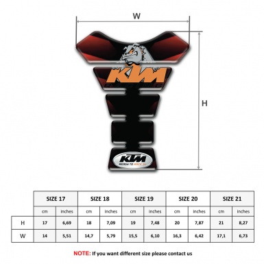 KTM Tank Guard Pads Design with Red Black Mixed Colors 