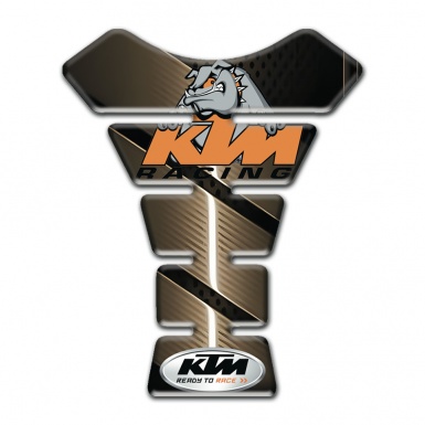 KTM Tank Pad Motorbike Bronze Base and Dog Logo Style 