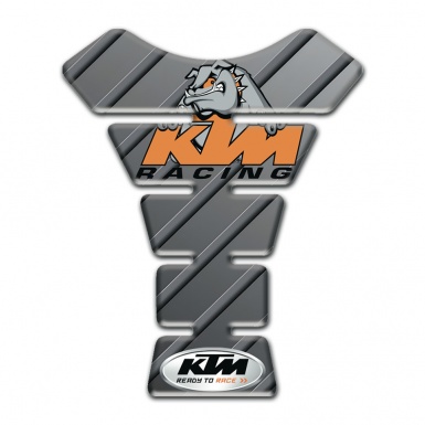 KTM Tank Pad Motorbike Premium Quality Gray Base Racing Logo 