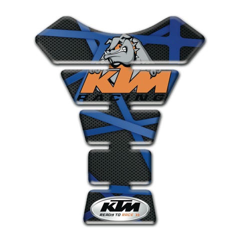 KTM Tank Guard Pads Blue Lines Base Animation Dog Logo 