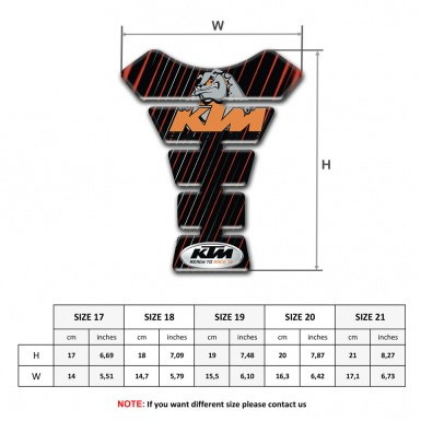 KTM Tank Pad Protector Silicone Sticker with Animation Dog logo Edition 