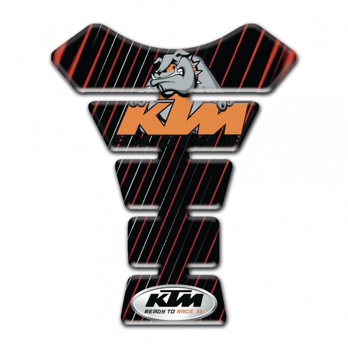 KTM Tank Pad Protector Silicone Sticker with Animation Dog logo Edition 