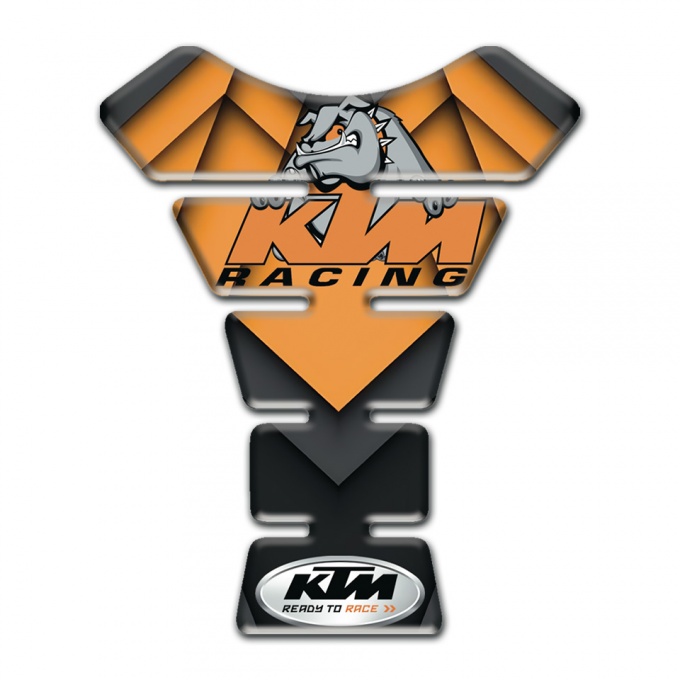 KTM Tank Guard Pads Racing Logo Style and Orange Black Decoration 