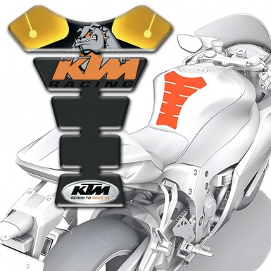 KTM Tank Pad Protector Animation Logo Racing Edition 