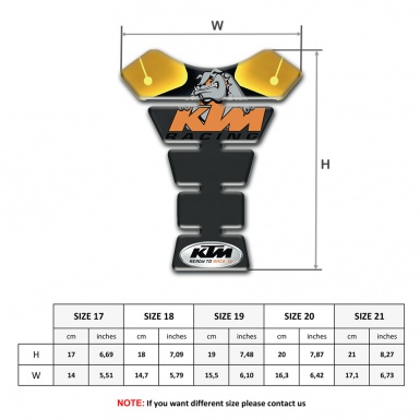 KTM Tank Pad Protector Animation Logo Racing Edition 