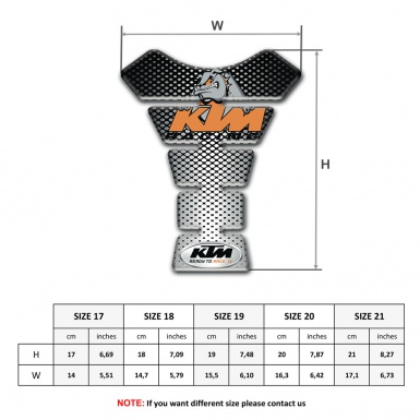 KTM Tank Fuse Gray Black Decoration Type 