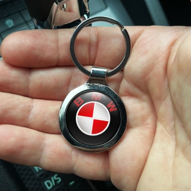 BMW Key Holder Metal Black Red Classic Logo