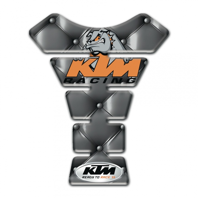 KTM Tank Pad Motorbike Gray Leather Effect 
