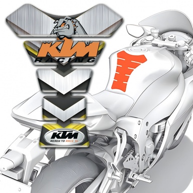 KTM Tank Fuse Silver V Shape Elements Version 
