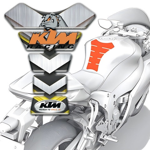 KTM Tank Fuse Silver V Shape Elements Version 