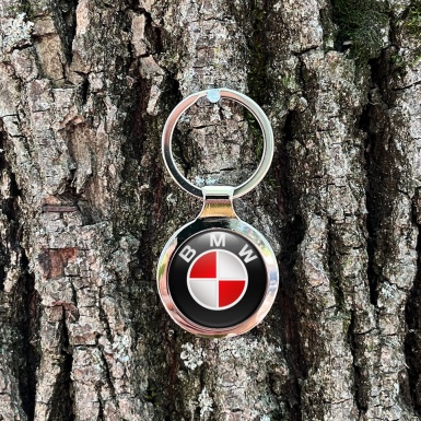BMW Metal Fob Chain Black Red White Logo Edition