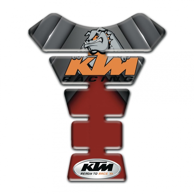 KTM Tank Fuse Red Gray Decoration with Rcing Logo Style 