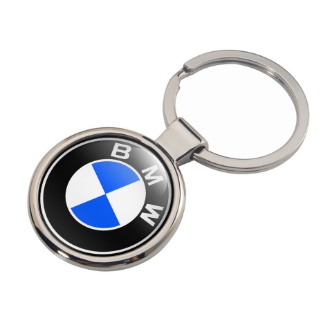 BMW Keychain Metal Black Blue White Logo Edition