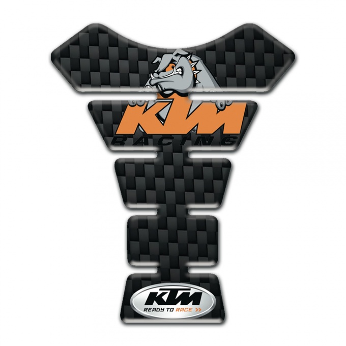 KTM Tank Protector Version with Black Fibres Print 