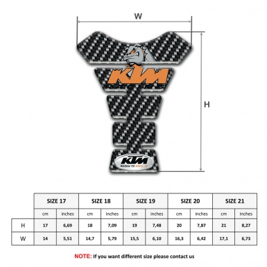 KTM Tank Guard Pads Version with Dark Carbon Print 