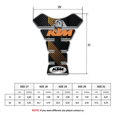 KTM Tank Fuse Version with Black Brown Decoration 