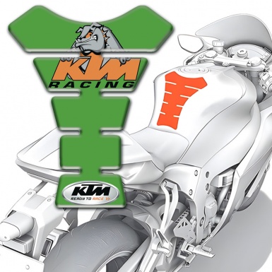 KTM Tank Pad Motorbike Green Print Version 