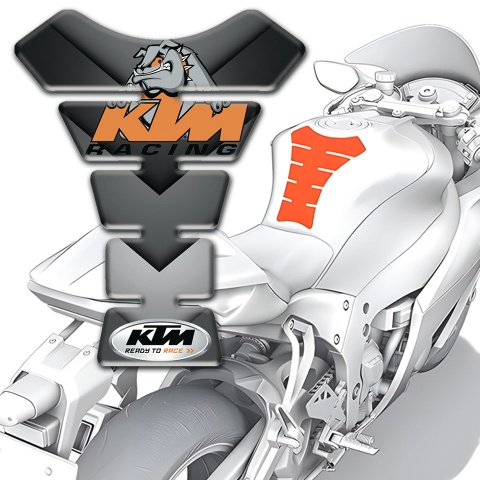 KTM Tank Fuse Gray Nuances Decoration 