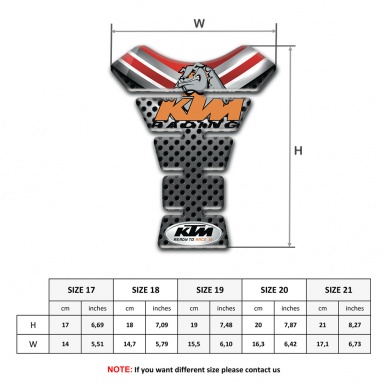 KTM Tank Protector High-Quality Version Dod Logo