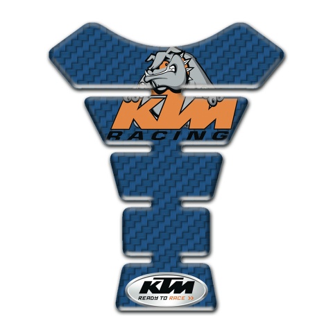 KTM Tank Protector Navy Blue Carbon Decoration 