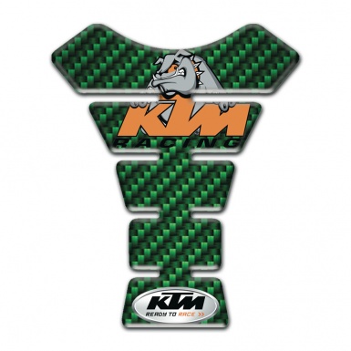 KTM Tank Fuse Green Carbon Decoration 
