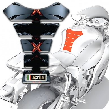 Aprilia Tank Protector 3D Torn Design 