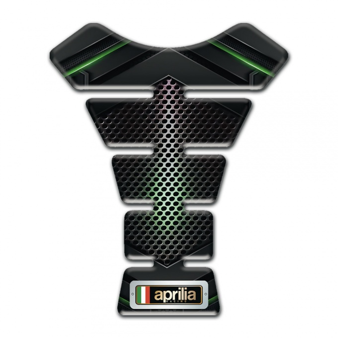 Aprilia Tank Pad Protector Green Shadow Design 