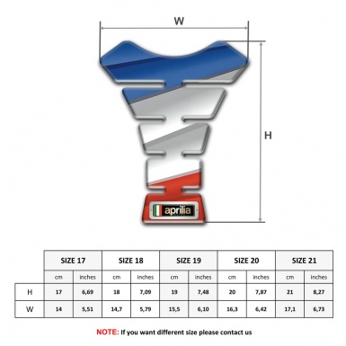 Aprilia Tank Guard Pads Colorful Design 