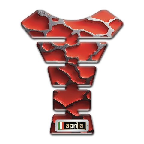 Aprilia Tank Pad Protector Red Clouds Effect Design 