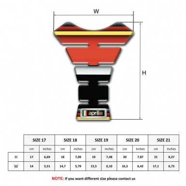 Aprilia Tank Pad Motorbike Colorful Lines Decoration 